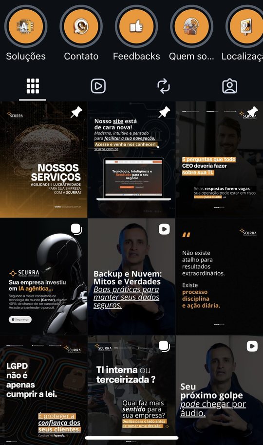 Perfil de Instagram de Aline Oliveira Paula (Escritório de Advocacia) gerenciado pela Vertência, agência de marketing digital em Joinville SC